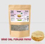 Organic Anand | 100% Nature Homemade Urad Dal Papad |Medium Spicy Crispy Urad Dal Punjabi Papad | Preservative Free, Traditional Taste & Authentic Chana Dal Papad | Organic Non Plastic Pack of 200gm
