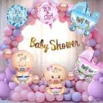 GROOVY DUDZ Baby Shower Combo Decorations Set of - (48Pcs)