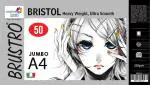 Brustro White Bristol 250 GSM Jumbo - A4 (50 Sheets)