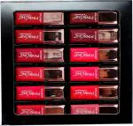 Pinkline Multicolor Cream Lipsticks Matte Finish Long Lasting Lipstick, 38.4 G (Set Of 12)