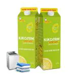 KIKGERM Naturally Best TOP LOAD Liquid Detergent | No Harmful Chemicals | New & Shiny Clothes | 1.1L X 2 SUPER SAVER (2200ML)