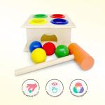 Whinsy Wooden Hammer and 4 Balls Game Set For Kids Improve Skills and Creativity