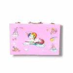 KALRA MAGIC Wood Drawing Kit Set,Space-themed kids art set,Creative painting for kids Geometry Box (Pink)