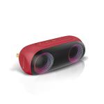 ZEBRONICS Zeb-Music Bomb X Wireless 20W Portable Speaker, 4000 mAh Battery, RGB Lights, Wireless BT/AUX, Type C Charging, Metal Hook (Red)