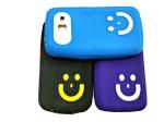 CLUBCLASSY TPU Back case Cover Soft Smile Design Pack of 3 pc. Compatible for Samsung Galaxy Fresh Trend Lite Duos S7392 S7390 Dual Sim Mix Colors