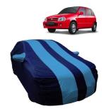 Carigiri Sky Blue And Navy Blue Car Body Cover For Maruti Suzuki Zen(Triple Stitched,Mirror Pocket)(All Year Models)