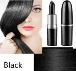 MADNIKA Lipstick Shape Hair Color Dyeing Pen Hair Pure Hair Color Dyeing Plant Hair Stick Temporary Hair Dye for Covering White Hair Hair Color Dye Pencil for Roots One-Time Hair dye pencil Temporary (black)