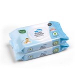 Mother Sparsh 98% Water Based Wipes, 60 Pcs Per Pack | Plant Derived Fabric | Mildly Scented I Pack of 2