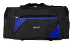 Alpha Nemesis Black Polyester Travel Duffle Bag For Men And Women - 48 Cm