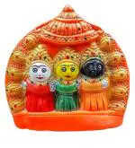 ATUT Presenting Jagannath Idol, Murti in Medium Small Size, PVC Unbreakable-14cm