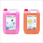KAMOKA Top And Front Washing Machine Liquid Detergent + Dish Wash Liquid (5 + 5 ) Liter