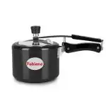 Fabiano 3 Liters Heavy Gauge Hard Anodized Induction Base Pressure Cooker With Stainless Steel Lid (Black)