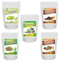NATUREHUT Amla, Bhringraj, Aritha, Brahmi and Hibiscus Powder Hair Care Combo Pack of 5|50 grams