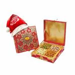 Haldiram's Nagpur Fancy Dry Fruits Gift Box (QQ) With Christmas Cap