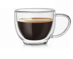 Ramkuwar 200 ML Double Wall Glass Insulted Cappuccino Coffee Tea Cups (Pack 1)