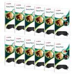 Healthgenie Eye Mask with Adjustable Strap | 100% Silk, Super Smooth, Black |Blind Fold Sleep Mask | Smooth Travel Band for Sleep Eye in Day/Night for Men Women Boys Girls | Pack of 12