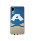 Casotec A Text Design Printed Silicon Soft TPU Back Case Cover for Samsung Galaxy A2 Core