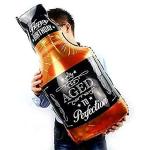 AMFIN Happy Birthday Whisky Bottle Aluminum Foil Balloon Interesting Party Celebration Decor
