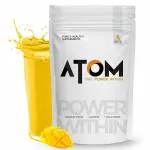 AS-IT-IS ATOM Whey Protein 2kg with Digestive Enzymes | Mango fusion flavor | 27g protein | 5.7g BCAA | Lab Tested