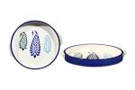 Caffeine Blue Ceramic Sizzler Tray (Set Of 2p)