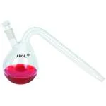 ABGIL Borosilciate Glass Retort Flask With Stopper 100ml