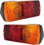Apsmotiv Multicolor Tail Lights Indicator Assy 12 V Bulb For Massey Universal Tractor Car Reflector Light - Pack of 2