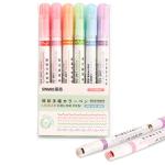 KTRS ENTERPRISE Linear Roller Color Pens Highlighters with 6 Different Curve Shapes (DOT LINEAR HIGHLIGHTER) ANC4549