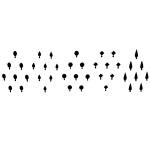 Comet Busters Beautiful Assorted Black Bindis (BIN1850) Pack of 1