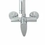 Jaquar Vignette Prime Series Wall Mounted Swinging Spout Basin Mixer (HOT & Cold Mixer) (Chrome) | Center Lever, Brass Body Water Tap/Faucet/Cock for Bathroom/Kitchen Wash Basin | VGP-CHR-81165