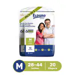 ELDURO Adult Diaper Tape Style (M) Medium 20 Count (For Men and Women) With Wetness Indicator
