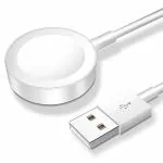 Apple Watch Charger Magnetic Fast Charging Cable [Portable] Magnetic Wireless Charging Compatible with Apple Watch Series Ultra/8/7/6/SE/SE2/5/4/3/2/1-[3.3ft/1M] White