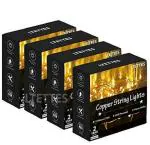 LTETTES Warm White 5V USB Powered LED Copper String Fairy Lights 10 m and 100 Lights