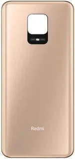 FRIENDZZWORLD Champagne Gold Glass Back Panel For Redmi Note 9 Pro
