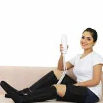 JSB HF166 Air Compression Leg Massager for Foot, Calf, Thighs & Arms Pain Relief, Black