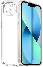 Star Craftune Apple iPhone 13 Back Cover Case | Ultra Clear Soft Case | Inbuilt Dust Plugs & Anti-Slip Grip | Slim & Protective Back Case Cover for Apple iPhone 13 (Transparent)