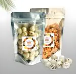 Premium silver pouch- 6x9 inches zip - lock Bags ( pack of 50)