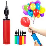Zyozique Balloon Pumps for Party Balloons Decorations, Durable Hand Manual Inflator (Pack of 1)