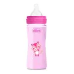 Chicco Polypropylene, Silicone Pink Well-Being Baby Coloured Feeding Bottle 250ml