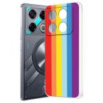 Fashionury Back Cover for Infinix GT 20 Pro Designer, Printed,Transparent,Flexible, Silicon -D2004