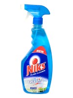 Niks Glass cleaner 650ml Bottle for any Type of Glass, Surface , Table top, Car windshield( Pack of 2)