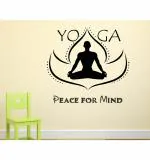 WOLPEP Multicolor Vinyl Yoga Wall Sticker