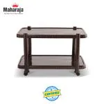 MAHARAJA T-4 Coffee Table for Home & Office | Center Coffee Table for Living Room | Plastic Coffee Table (Finish Color - Brown)