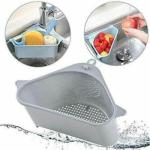 KAYAAN Kitchen Triangle Sink Filter Corner Sink Drain Strainer Basket Multi Functional Drain