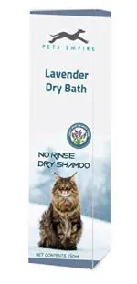 Pets Empire Waterless Cat Shampoo All Natural Dry Shampoo No Rinse Required 200 Ml - Lavender