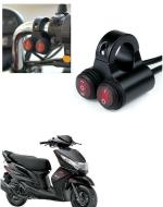 Qiisx 12V Handlebar Motorcycle Double Control Switch 7/8'' 22mm Motorcycle Switch Handlebar Headlight Fog Spot Light Dual on Off Switch for Yamaha Ray Z