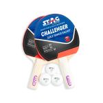 Stag Iconic Challenger Table Tennis Playset Complete Ping Pong Rackets Set with ABS White Balls