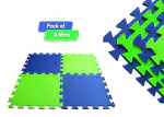Polytag Mats Foam Play Mat for Baby Kids Interlocking Foam Puzzle Floor Mat (Set of 4 Mats)