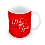 THE NXT GEN I Miss You Quotes Printed Coffee Mug 330ml Gift for Girls Men Women Girlfriend Boyfriend Husband Wife