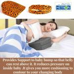 Metron Orange And Black Soft Handy Multi Purpose Pregnancy Pillow (M)