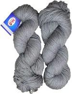 Simi Enterprise Steel Grey Wool Knitting Yarn Martina Wool Best Used With Knitting Needles, Crave Wool Crochet Needles Wool Yarn For Knitting, 300 G